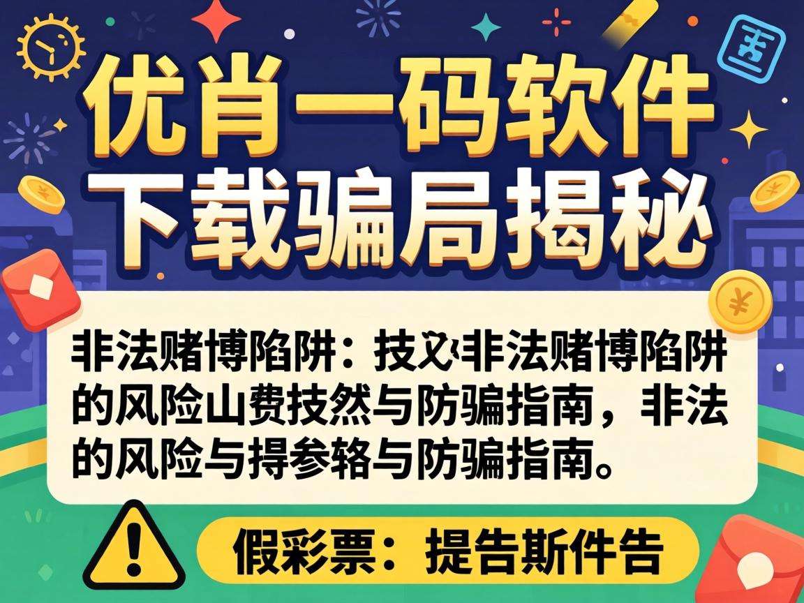 澳门一肖一码软件下载骗局揭秘:非法赌博陷阱的风险与防骗指南