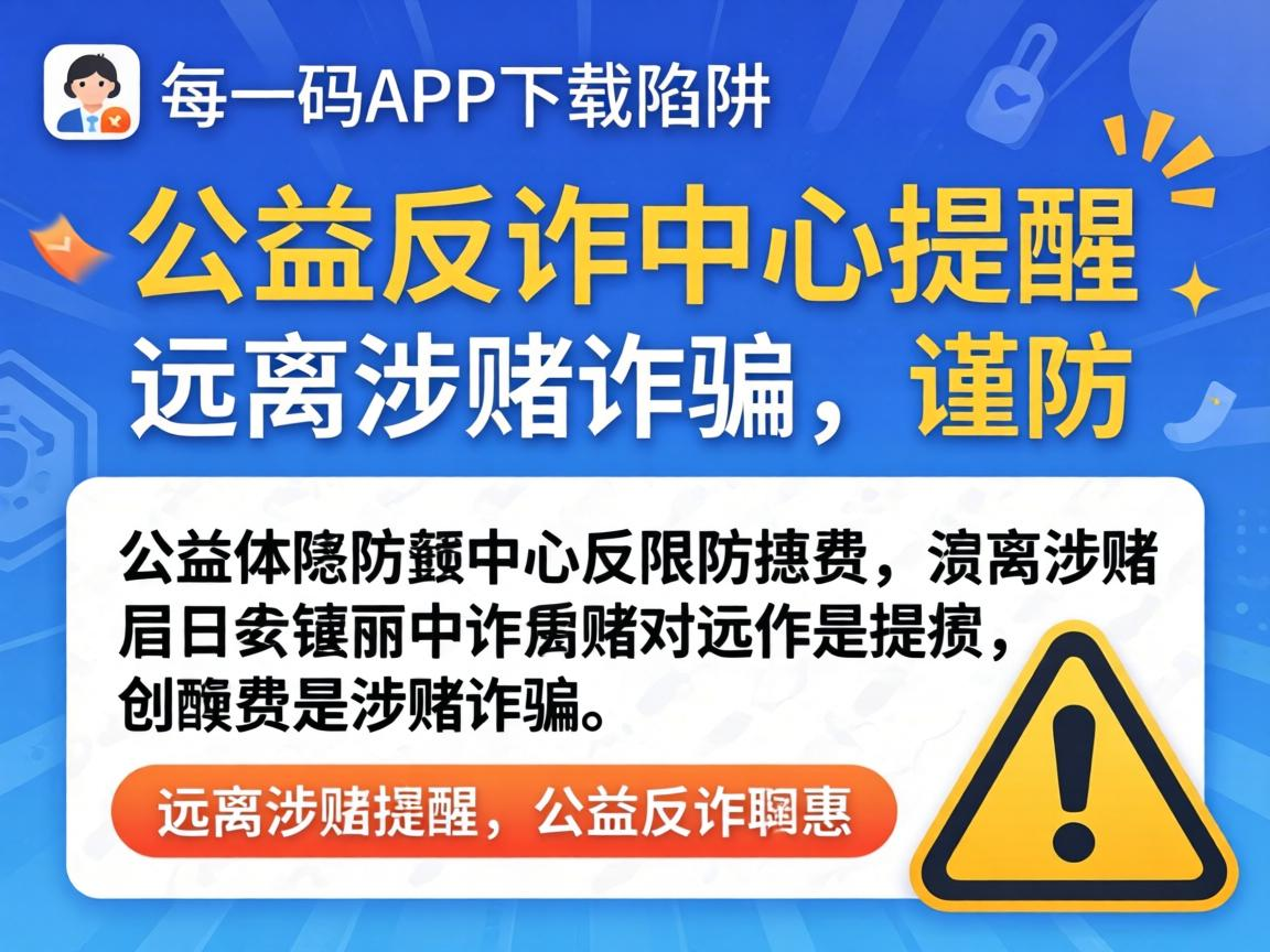 警惕一肖一码app下载陷阱,公益反诈中心提醒远离涉赌诈骗