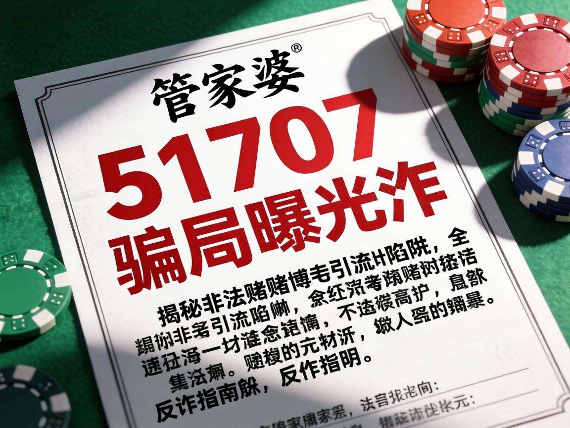 澳门管家婆51707骗局曝光：揭秘非法赌博引流陷阱的反诈指南