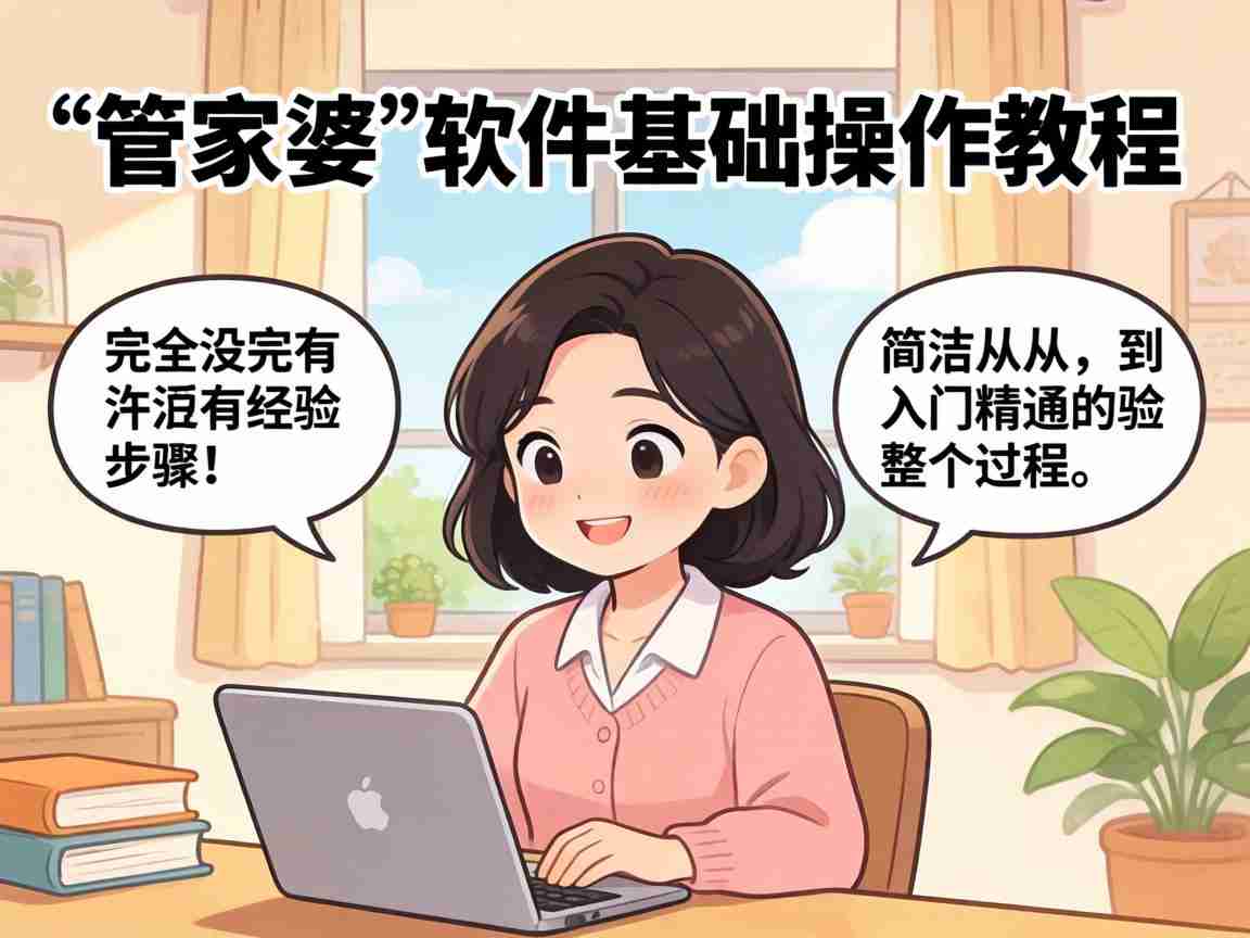 管家婆基础操作视频 新手零基础教程 软件实操入门到精通