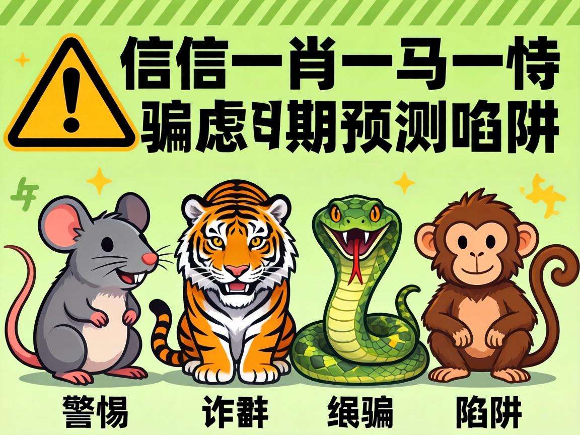 别信“澳门一肖一马一恃一中期预测”骗局:警惕鼠、虎、蛇、猴数字组合诈骗陷阱