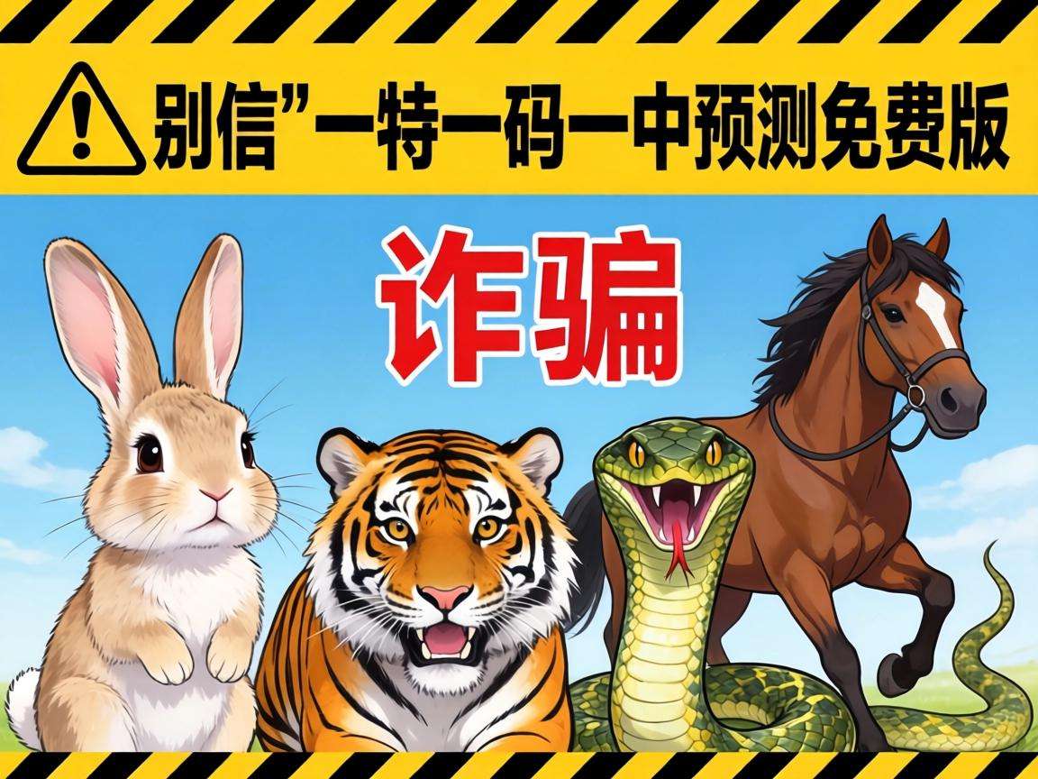风险警示：别信“澳门一特一码一中预测免费版”是诈骗，警惕生肖兔虎蛇马组合彩票骗局