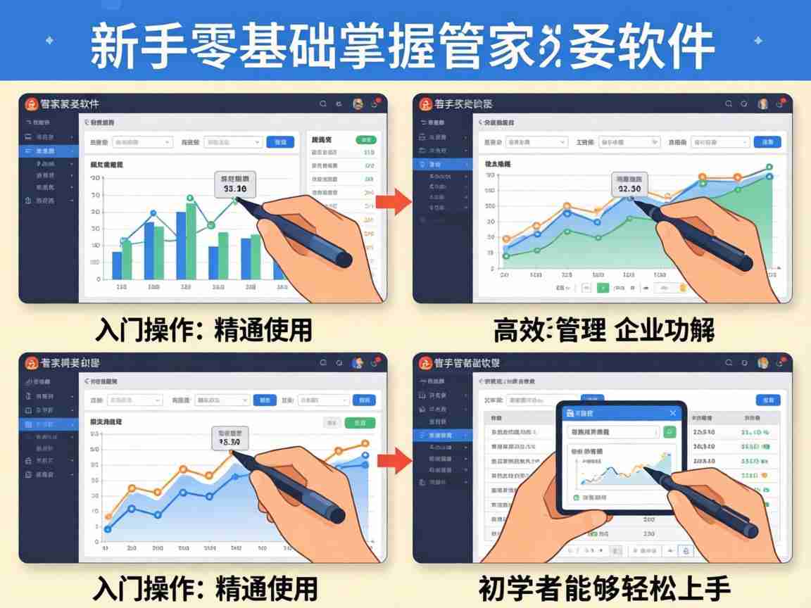 管家婆基础操作视频 新手零基础教程 软件实操入门到精通