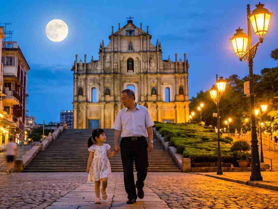 中秋澳门游，张叔寻澳门大三巴一肖一码开奖结果助孙女圆梦