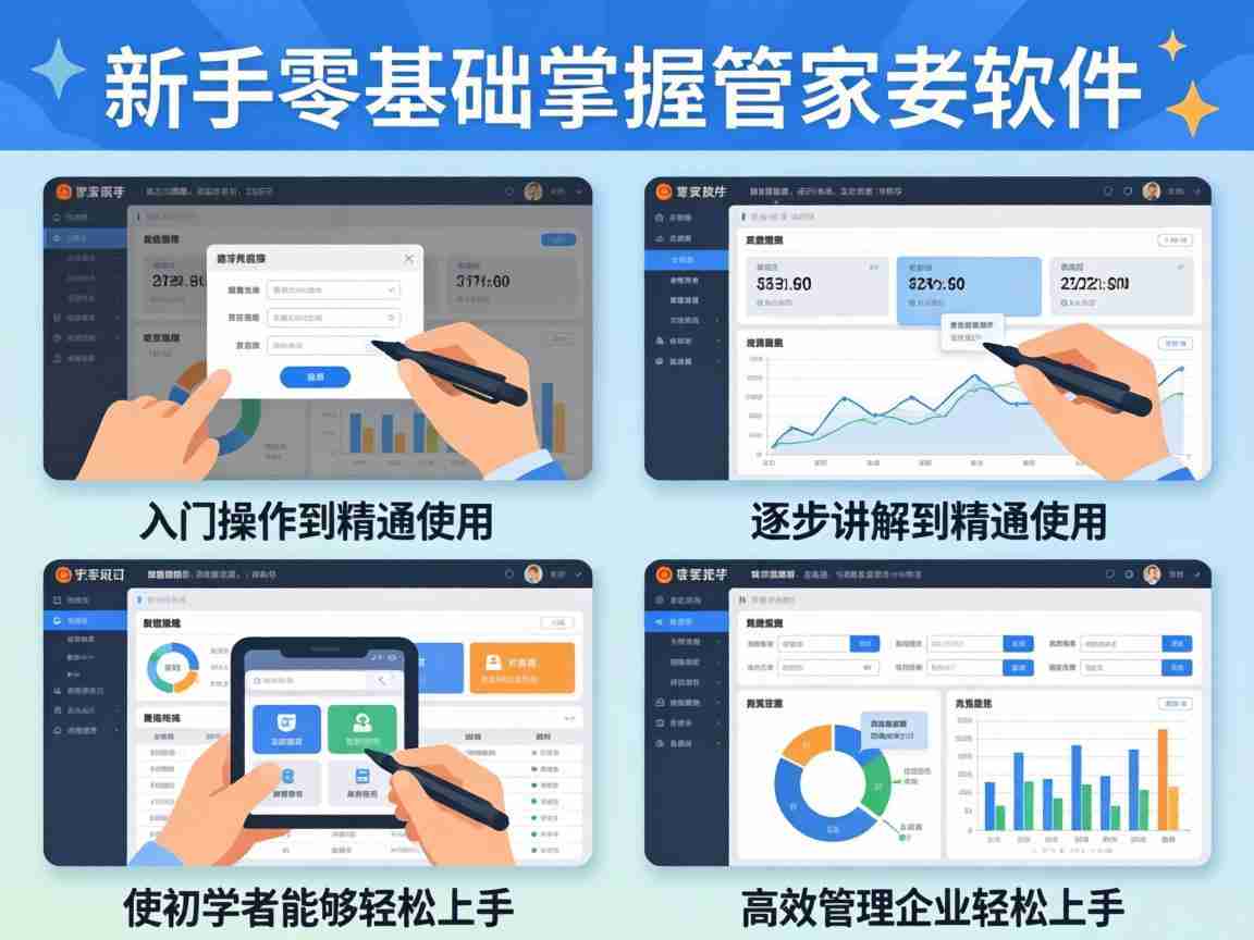 管家婆基础操作视频 新手零基础教程 软件实操入门到精通