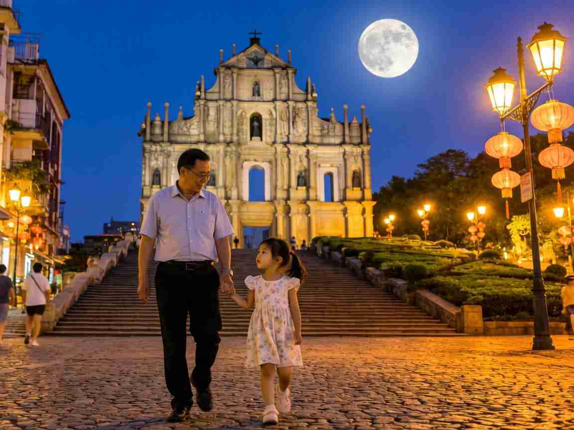 中秋澳门游，张叔寻澳门大三巴一肖一码开奖结果助孙女圆梦