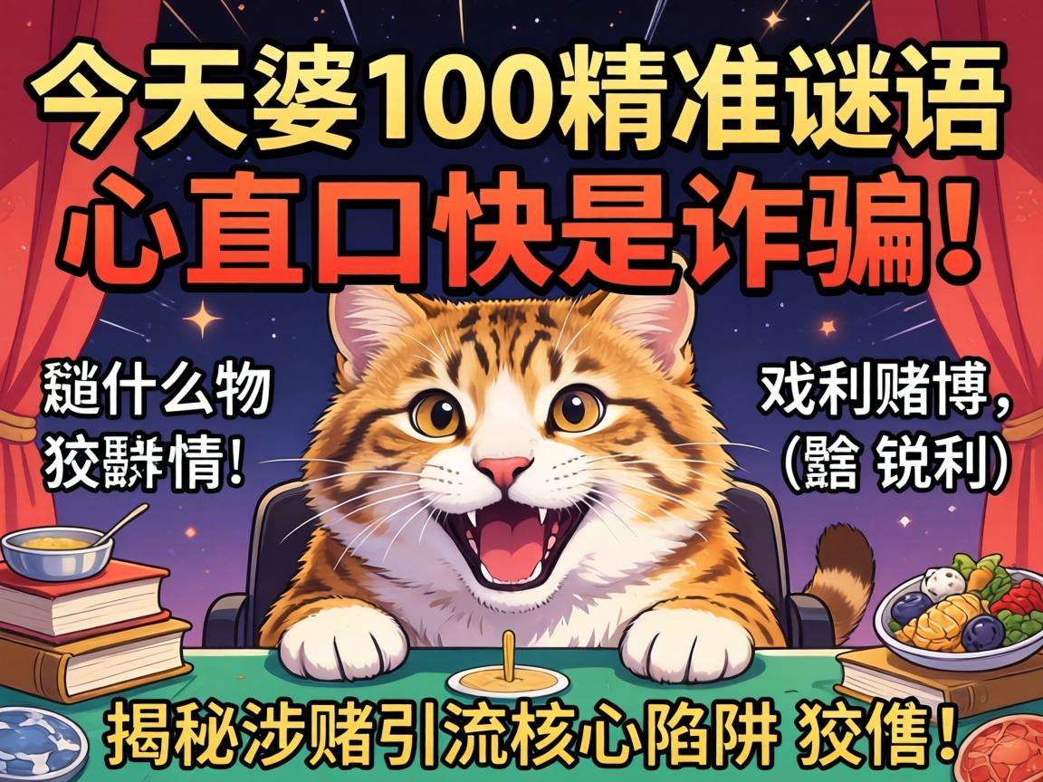 管家婆100精准香港谜语今天的谜什么动物心直口快是诈骗！揭秘涉赌引流核心陷阱